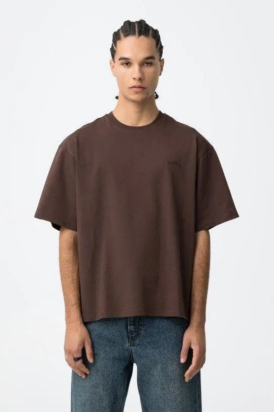 10061832 SUNSHINE T SHIRT S/S CIOCCOLATO TIFFOSI