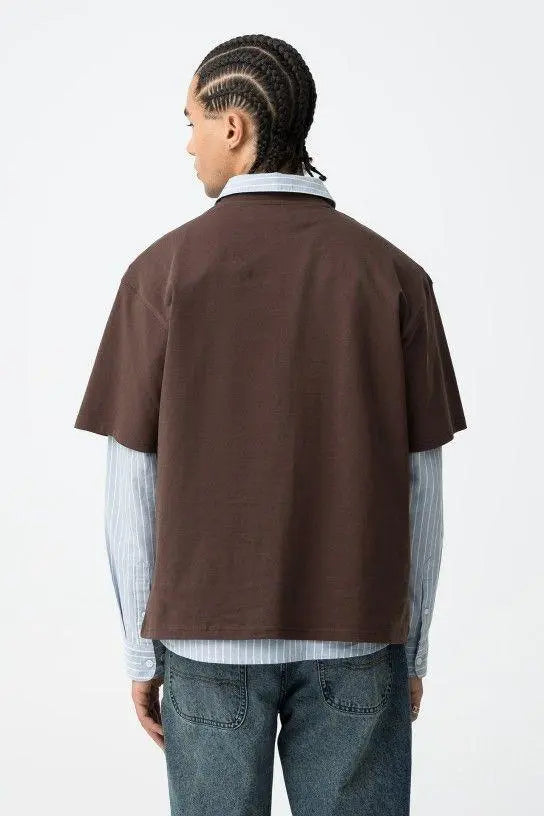 10061832 SUNSHINE T SHIRT S/S CIOCCOLATO TIFFOSI