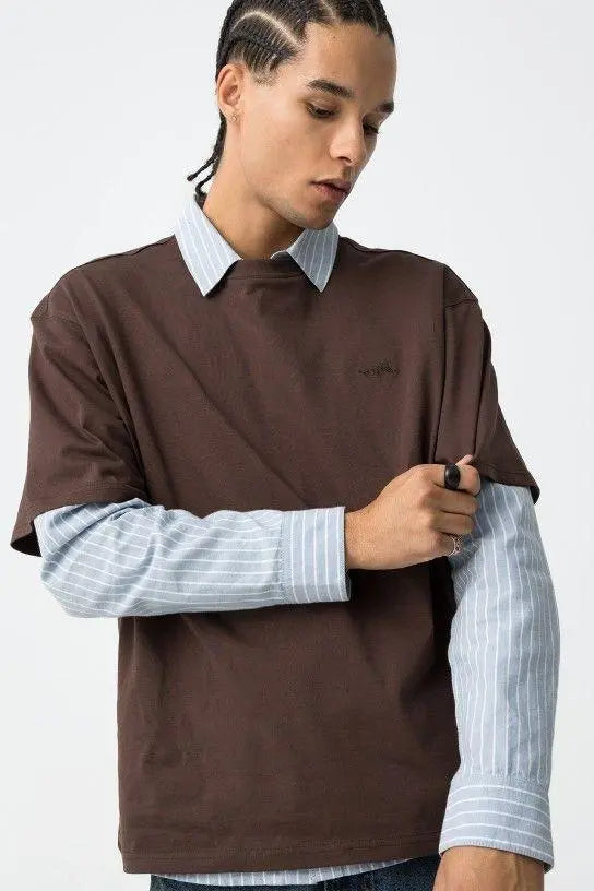 10061832 SUNSHINE T SHIRT S/S CIOCCOLATO TIFFOSI