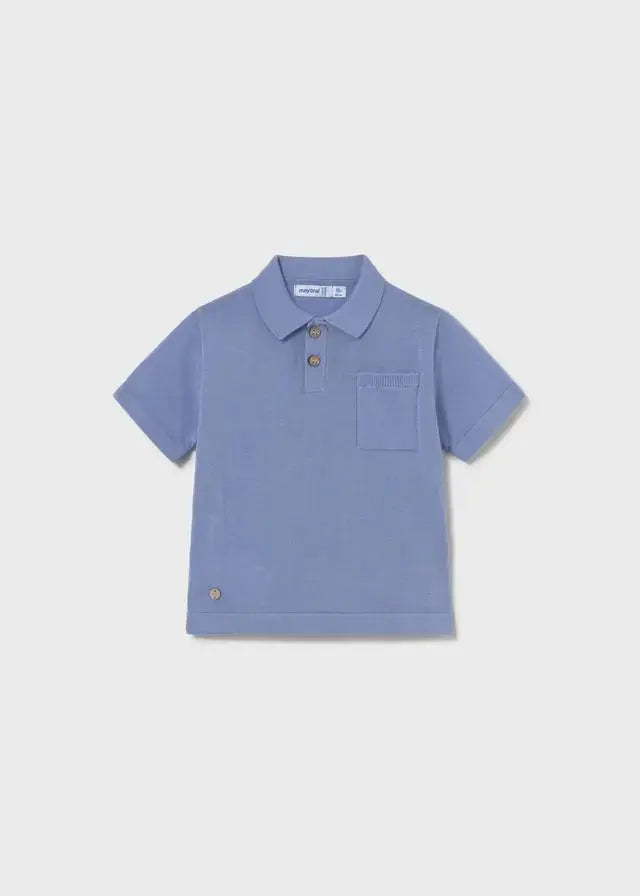1109 POLO M/C TRICOT AZZURRO MAYORAL