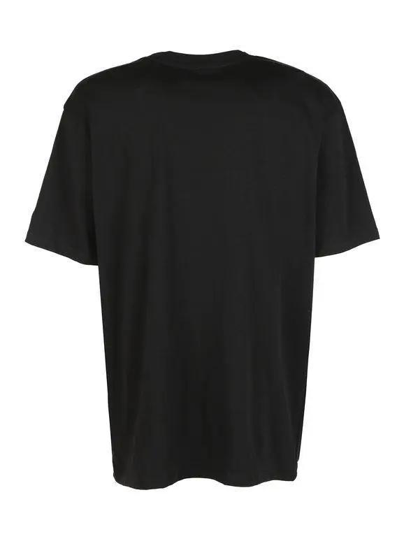 12195 MLB BIG LOGO OVERSIZE TEE NERO NEWERA