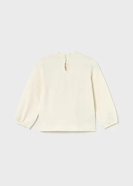 2075 MAGLIETTA M/L CREMA/ROSA MAYORAL