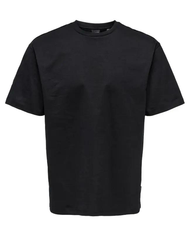 22022532 ONSFRED LIFE RLX SS TEE NOOS NERO ONLY&SONS