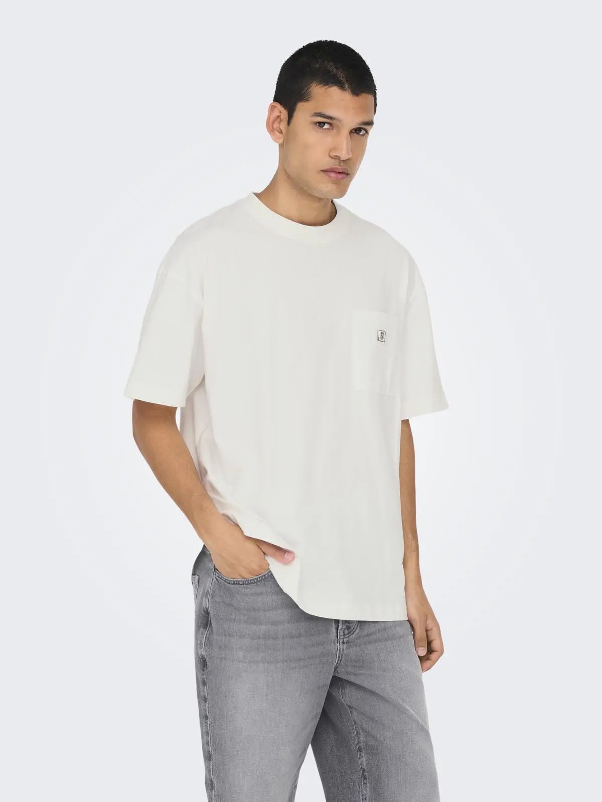 22034766 ONSKING LIFE LOOSE SS TEE BIANCO ONLY&SONS