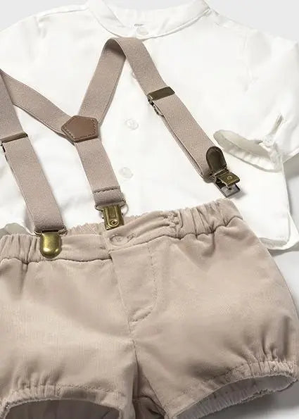 2257 COMPL. PANTA CAMICIA BRETEL BEIGE MAYORAL