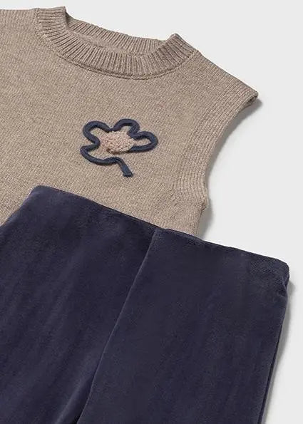 2596 COMPL.PANTALONE GILET BLU NOTTE MAYORAL