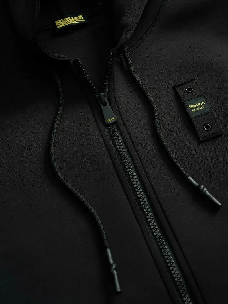 25WBLUF02093 004745 COLBY FELPA APERTA CAPPUCCIO NERO BLAUER