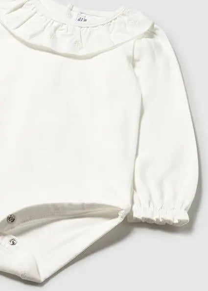 2734 BODY CON COLLO RICAMATO PANNA MAYORAL