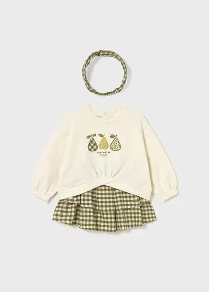 2924 COMPL.GONNA CON FASCIA VERDE OLIVA MAYORAL