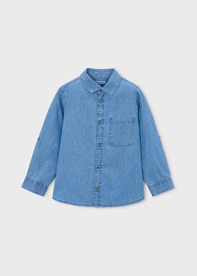 3122 CAMICIA M/L DENIM DENIM MEDIO MAYORAL