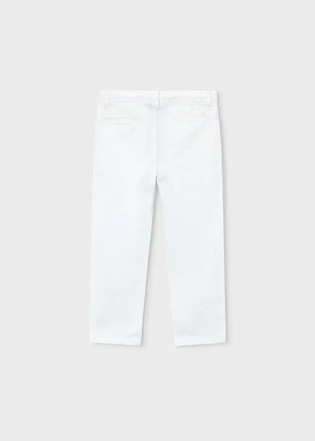 3576 PANTALONE LINO RELAXED PANNA MAYORAL