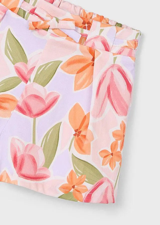 3906 GONNA PANTALONE STAMPATA ROSA MAYORAL