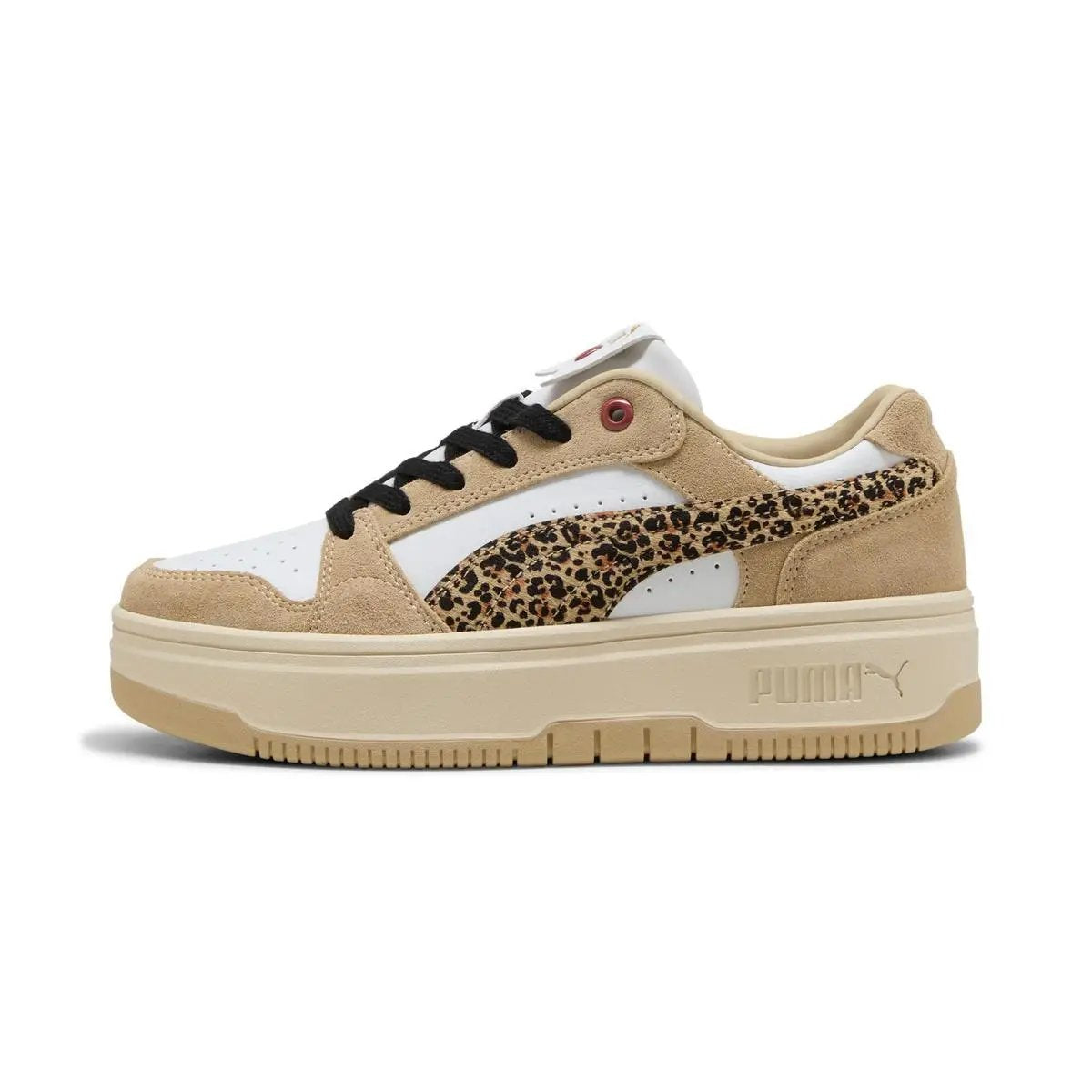 404282 REBOUND FEMME LOW ANIMAL BEIGE LEOPARD PUMA