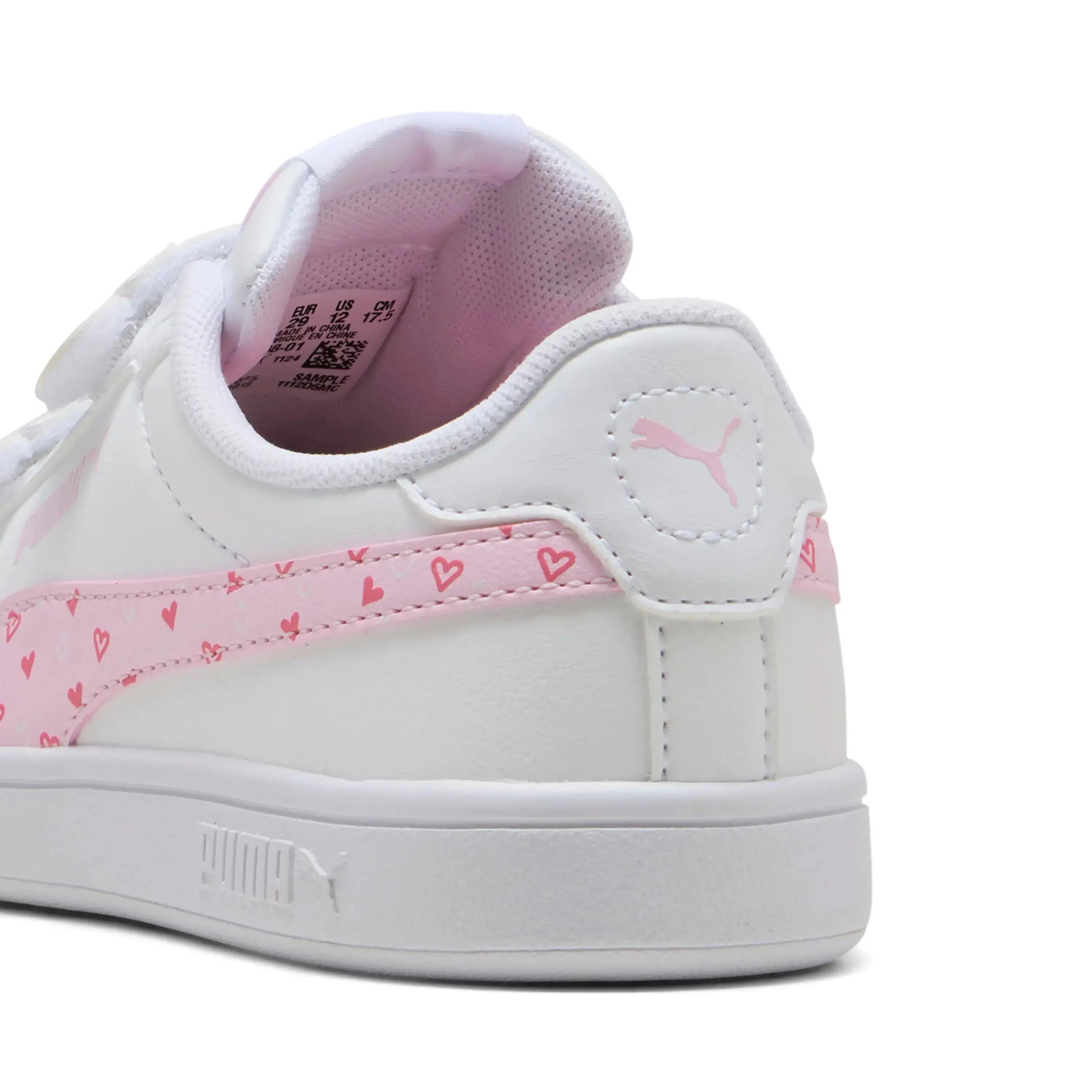 405638 SMASH 3.0 HEARTY V PS BIANCO/ROSA PUMA