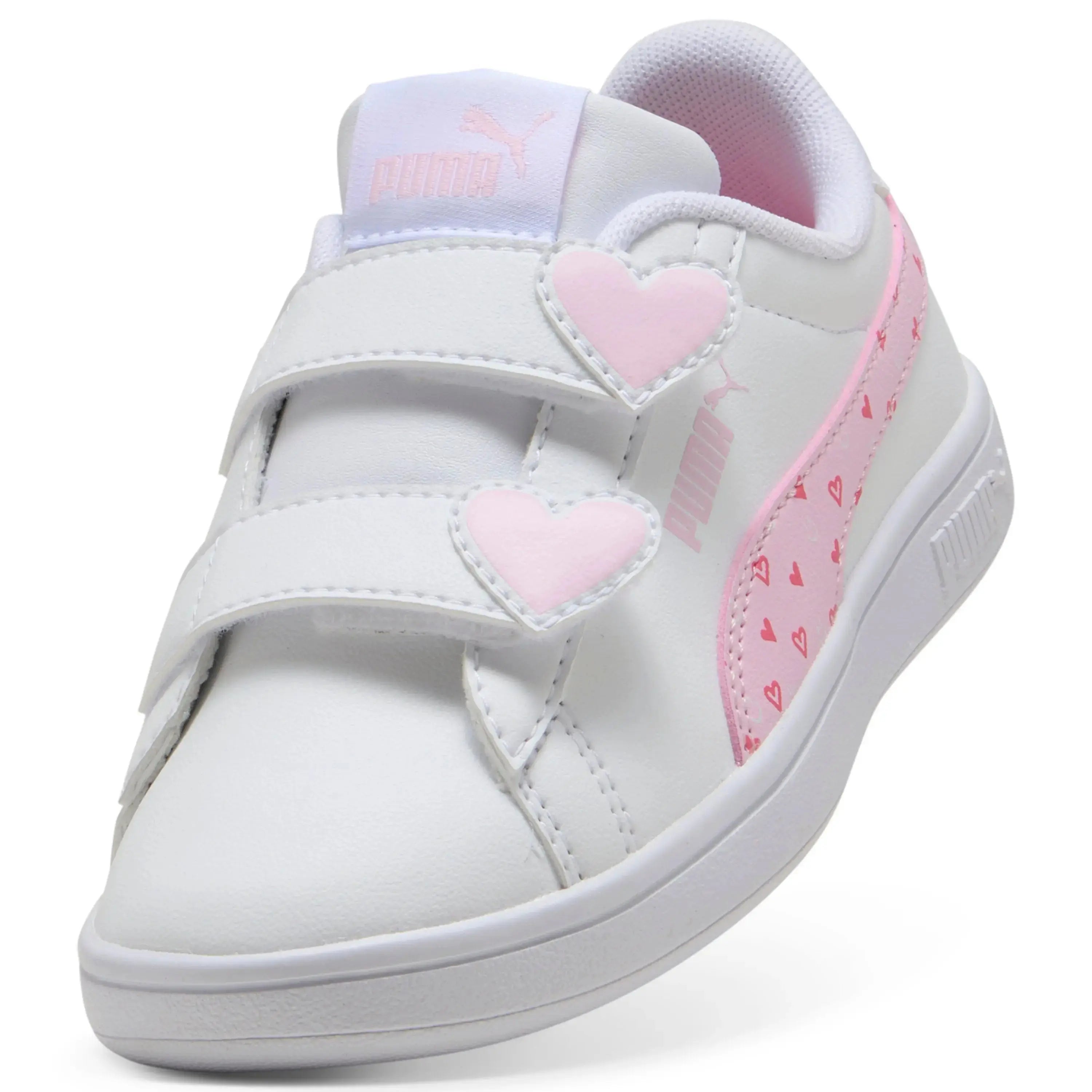 405638 SMASH 3.0 HEARTY V PS BIANCO/ROSA PUMA