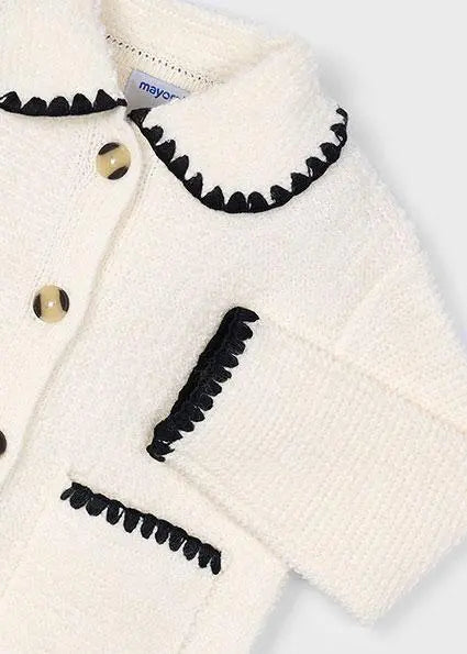 4436 GIACCA TRICOT BOUCLE PANNA MAYORAL