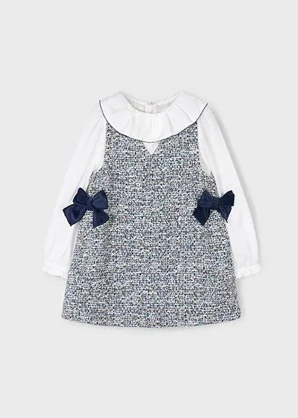 4990 VESTITO PICHI COMB BLU OCEANO MAYORAL