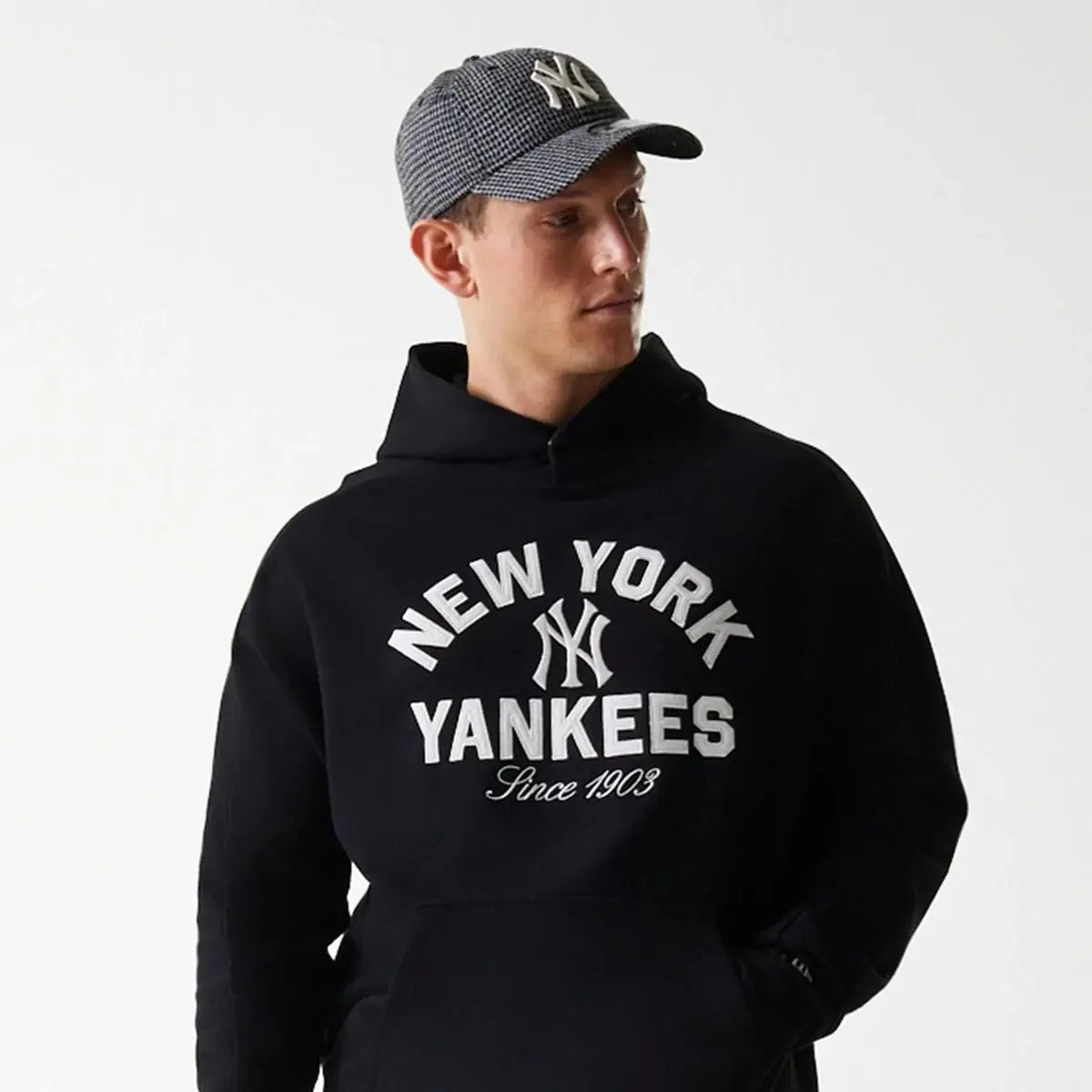60684 MLB HERITAGE OS HOODIE NERO NEWERA