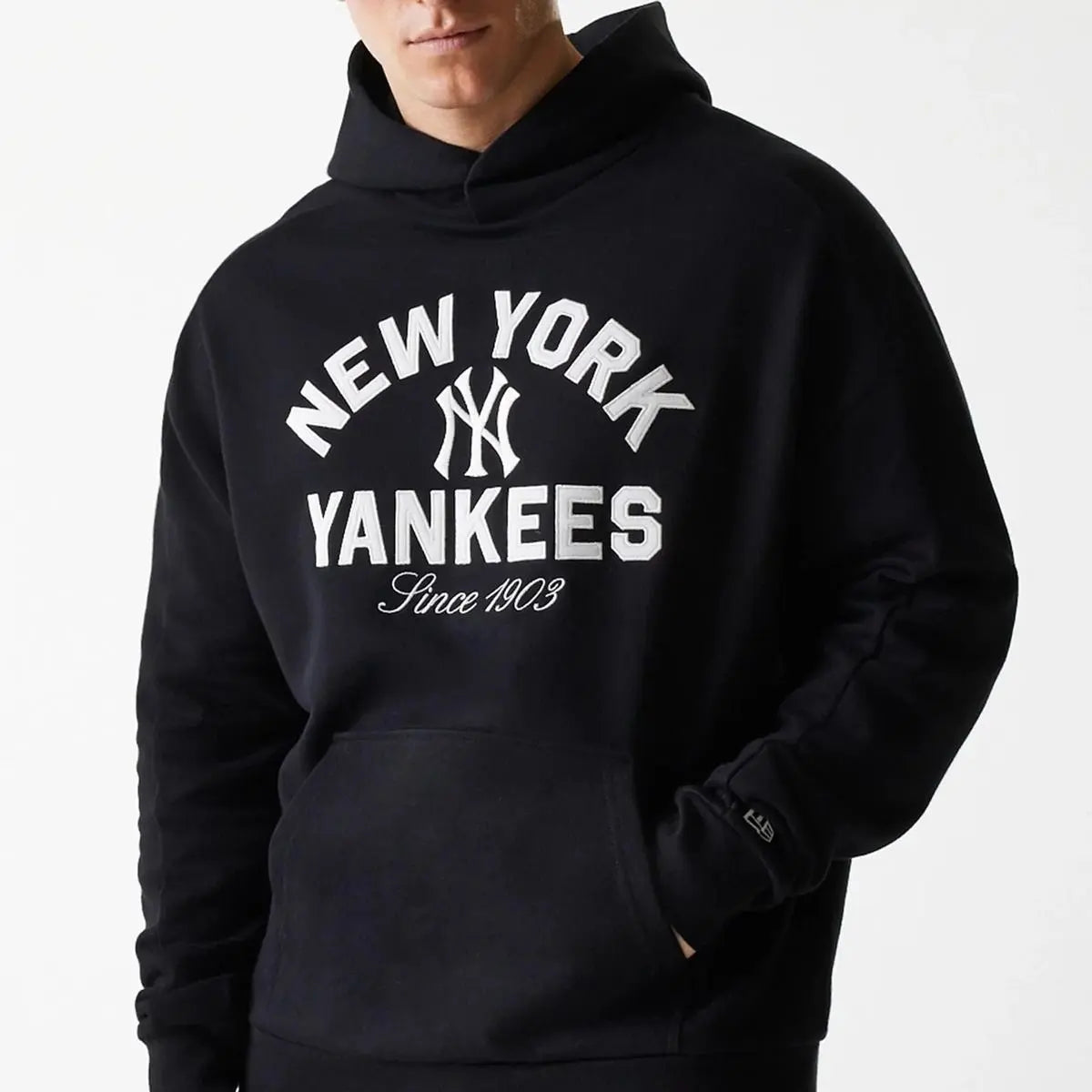 60684 MLB HERITAGE OS HOODIE NERO NEWERA