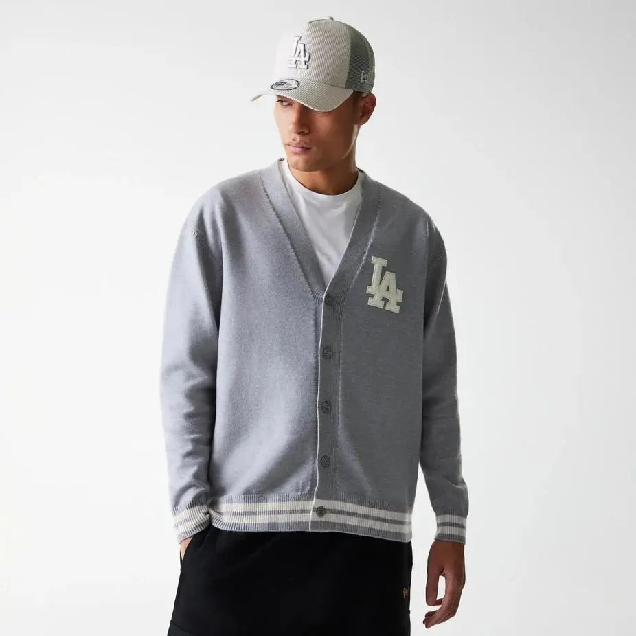 60684 MLB KNIT CARDIGAN GRIGIO NEWERA