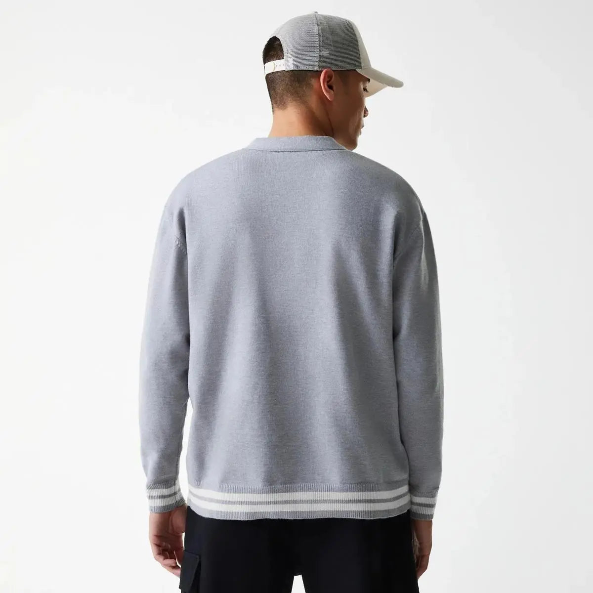 60684 MLB KNIT CARDIGAN GRIGIO NEWERA
