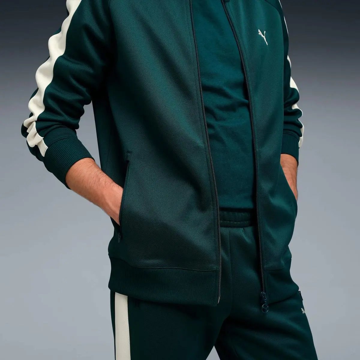 629587 T7 ALWAYS ON TRACK JACKET VERDE PUMA