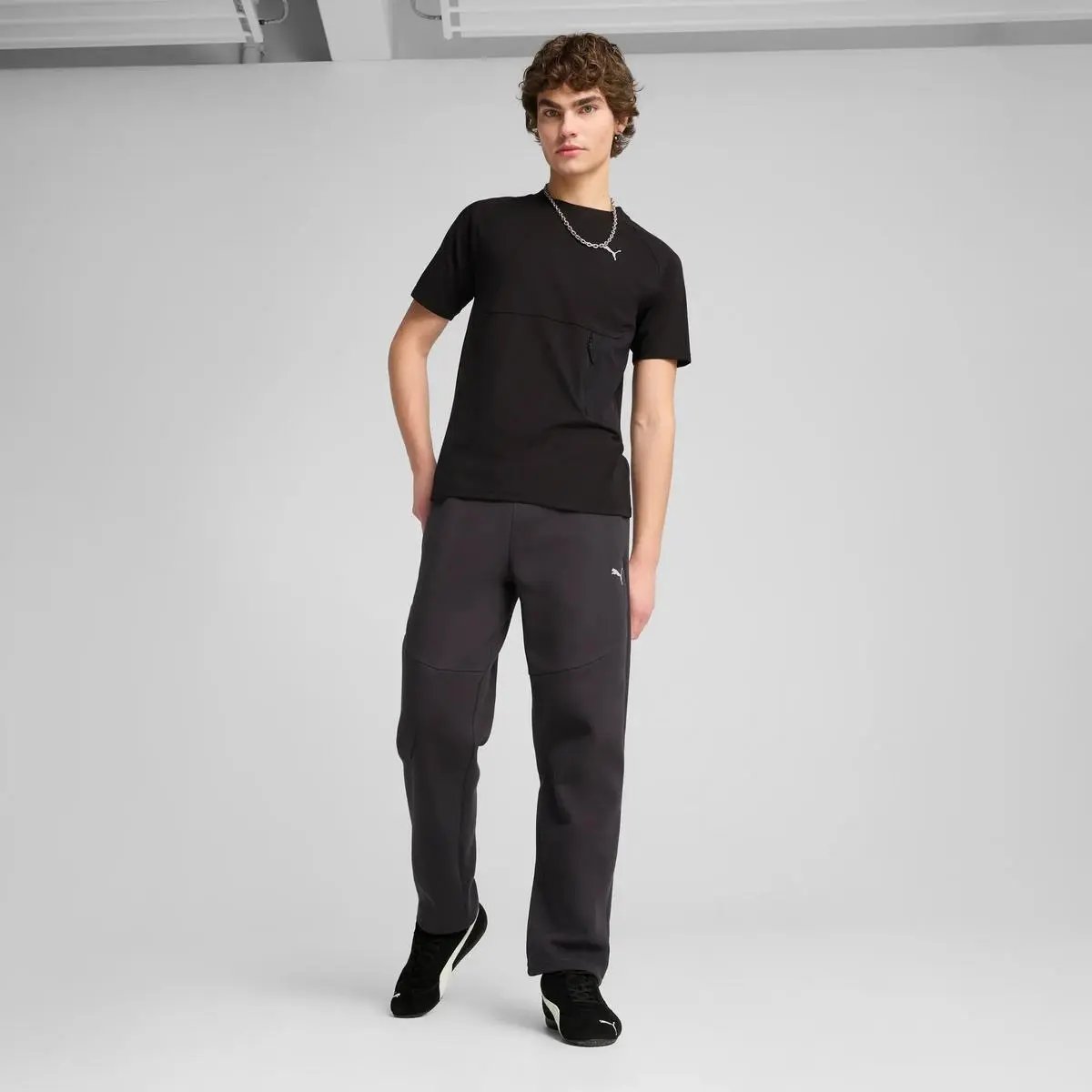 629673 TECH POCKET TEE NERO PUMA