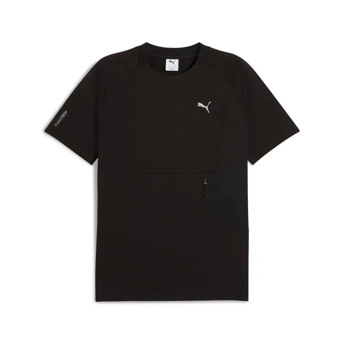 629673 TECH POCKET TEE NERO PUMA