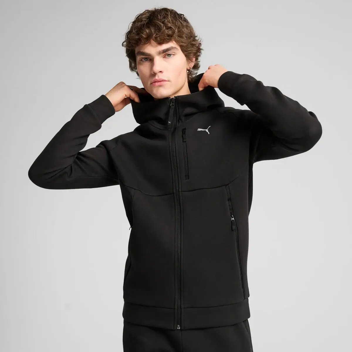 629674 TECH FULL-ZIP HO NERO PUMA