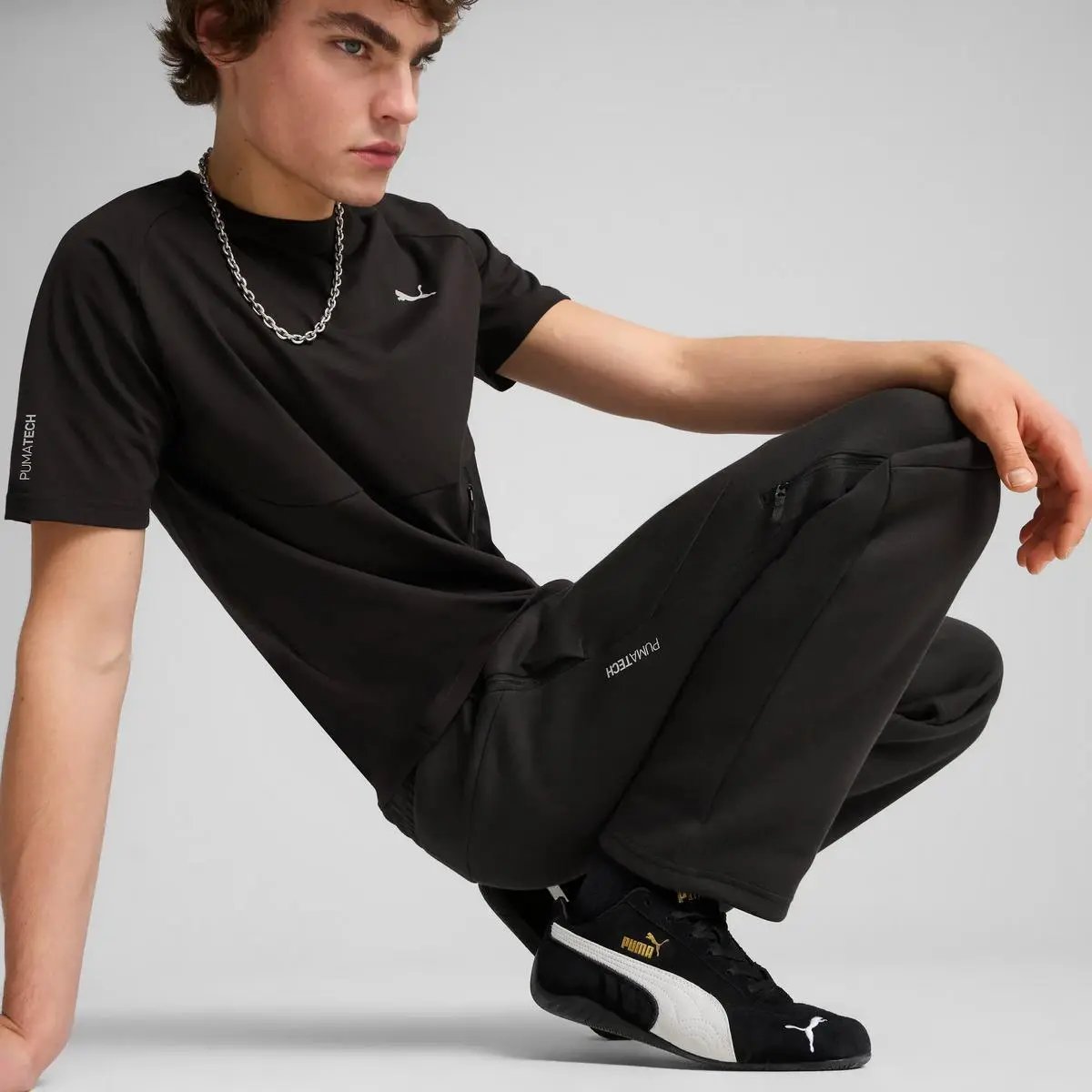 629682 TECH TRACK PANTS NERO PUMA