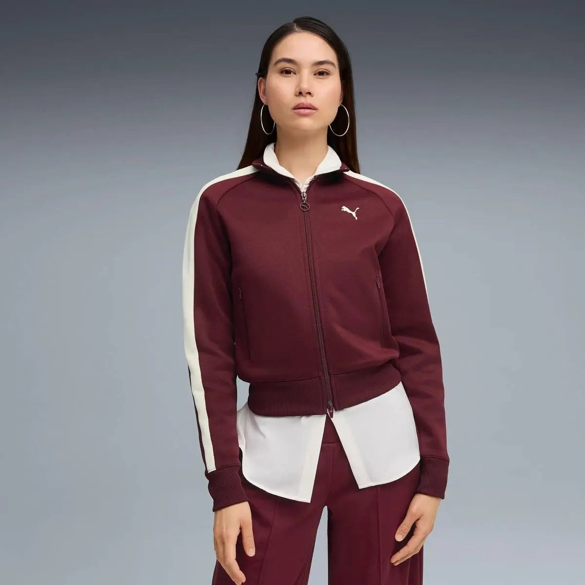629796 T7 ALWAYS ON TRACK JACKET BORDEAUX PUMA