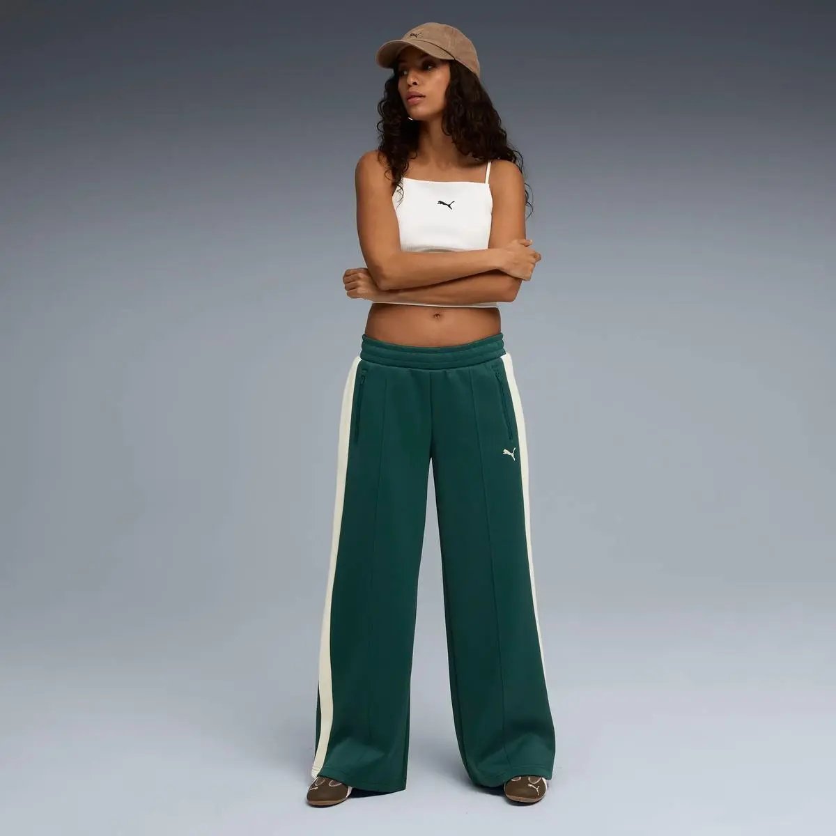 629803 T7 LOW RISW TRACK PANTS VERDE PUMA