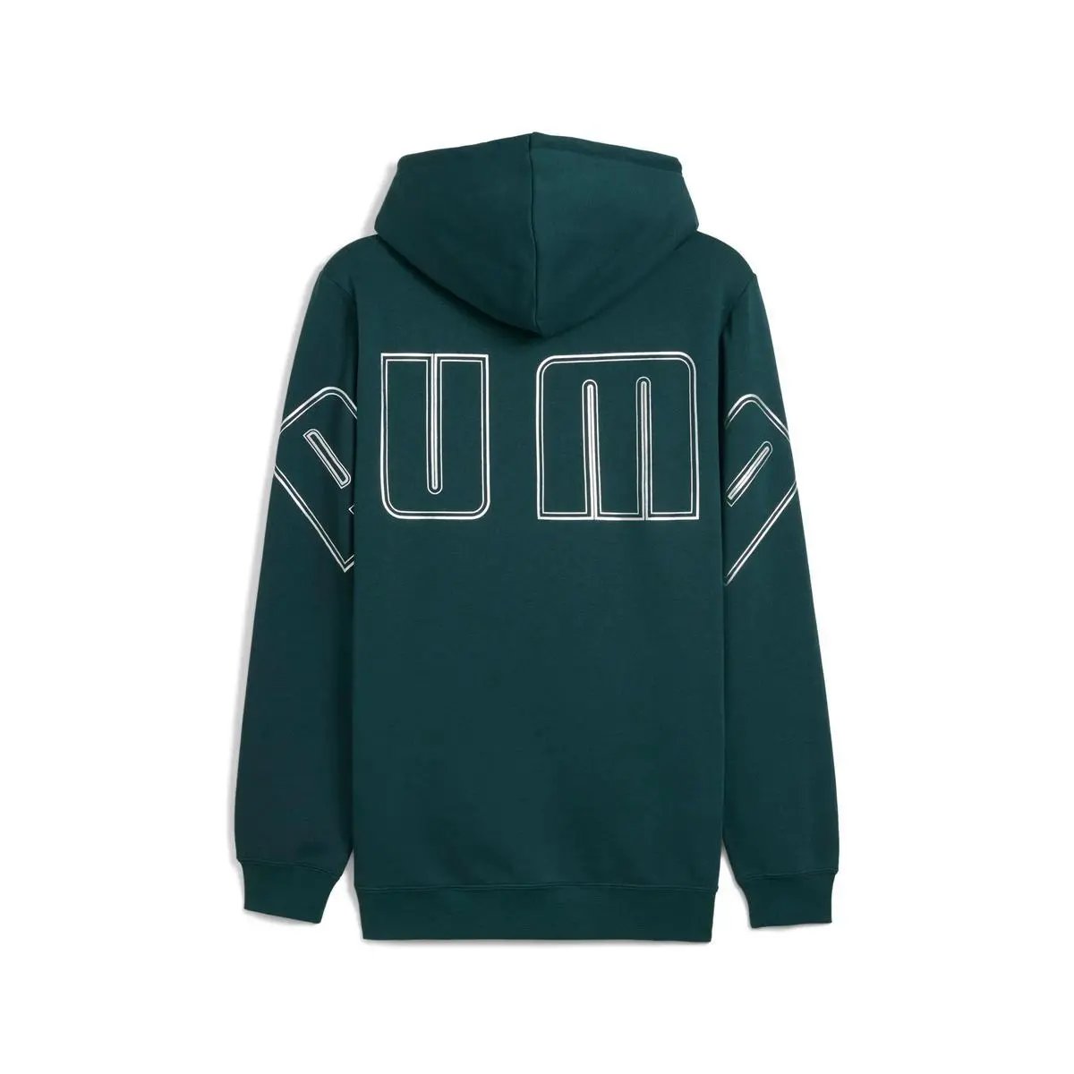634454 MAXIMAL METALLIC HOODIE VERDE PUMA