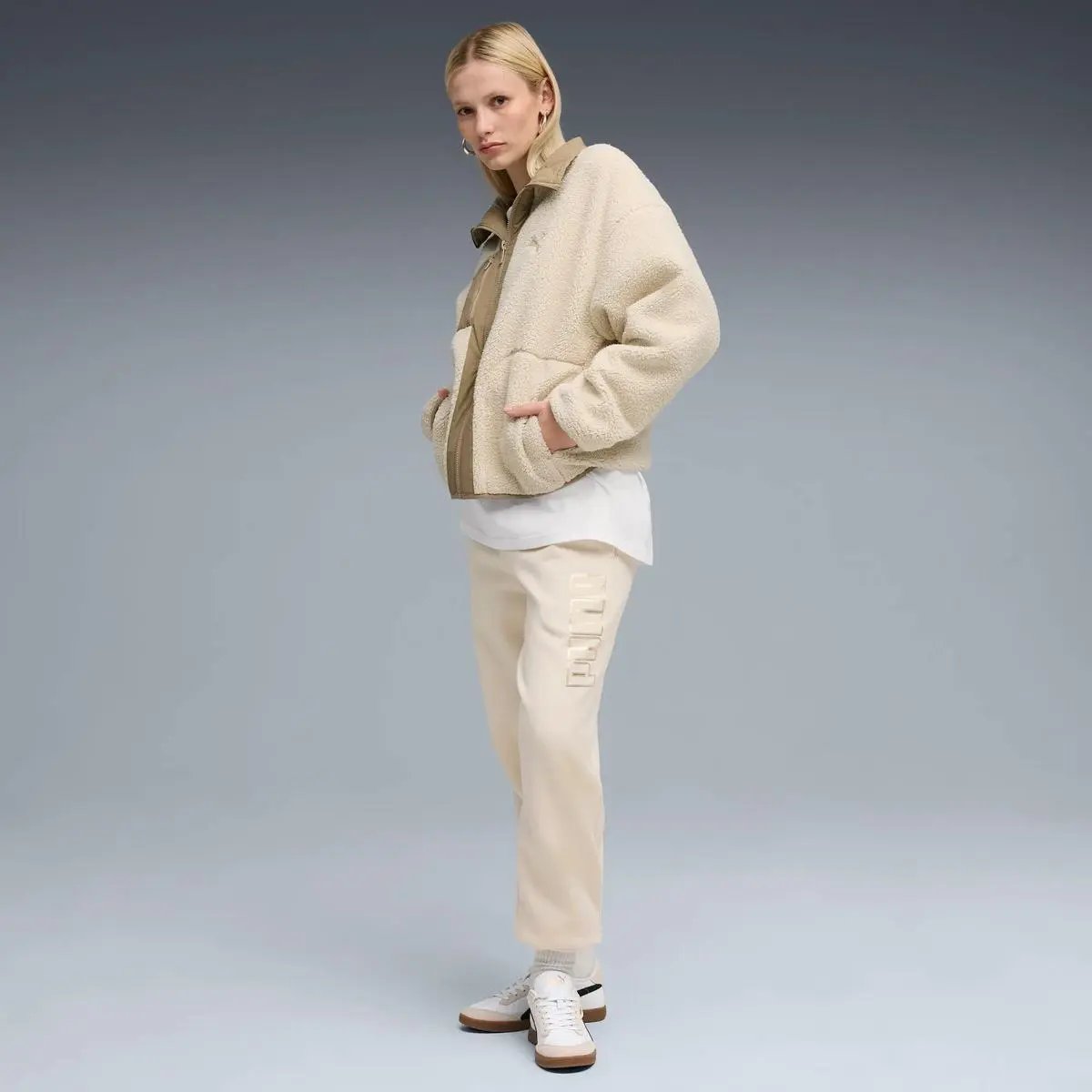 634463 MAXIMAL METALLIC SWEATPANTS BEIGE PUMA