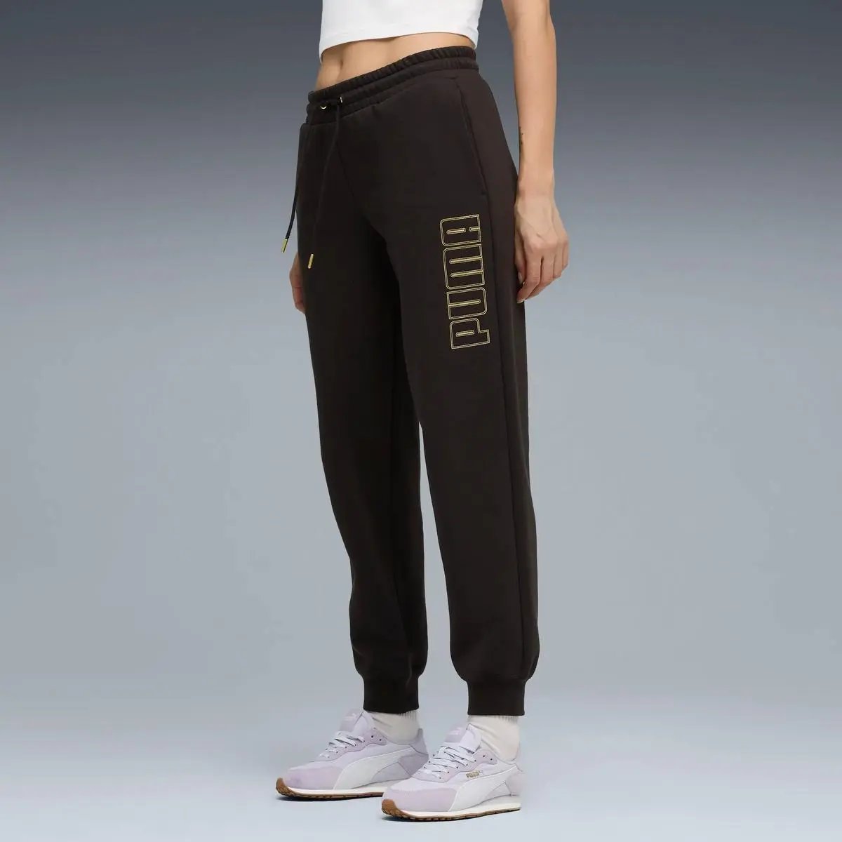 634463 MAXIMAL METALLIC SWEATPANTS NERO PUMA