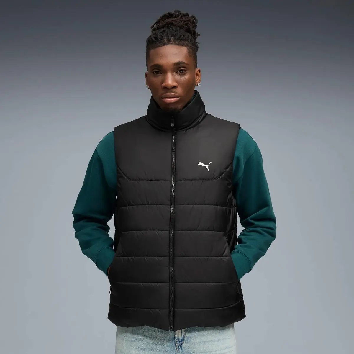 685209 ESS PADDED VEST NERO PUMA