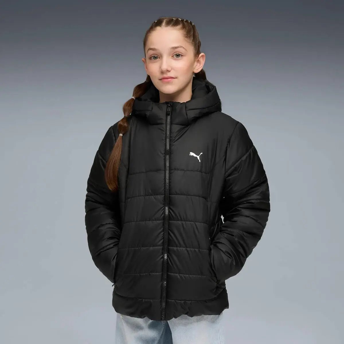 685226 ESS HODDED PADDED JACKET NERO PUMA