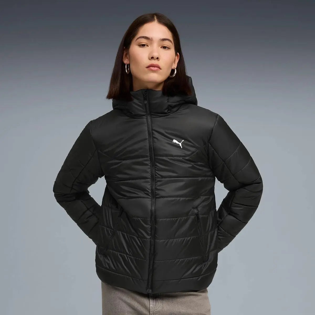 685231 ESS HODDED PADDED JACKET NERO PUMA