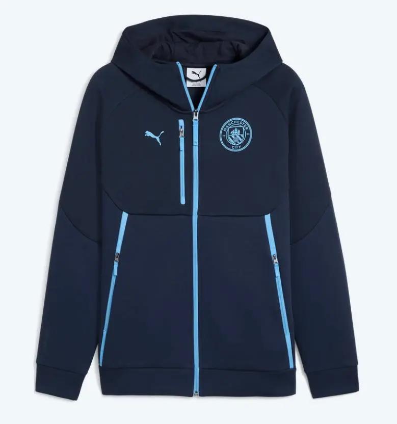 782656 MCFC TECH FZ HOODIE BLU PUMA