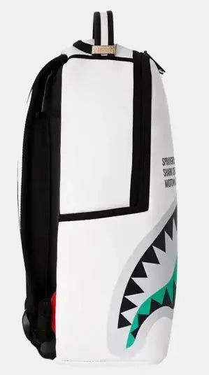 910B6253NSZ SHARK CENTRAL INVERTED SPLIT BIANCO E NERO SPRAYGROUND