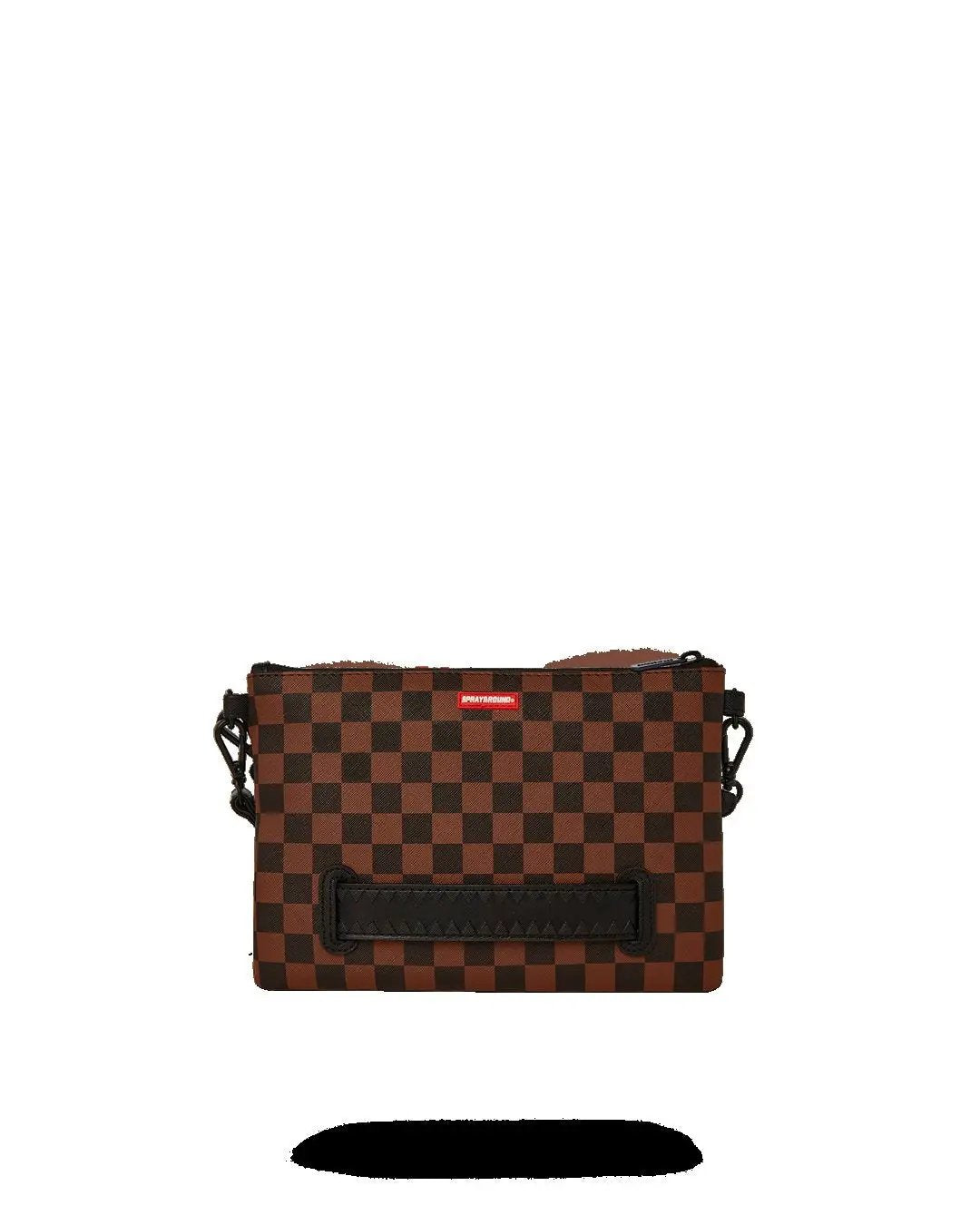 910B7493NSZ MACHINE FRANCAISE POUCHETTE MARRONE SPRAYGROUND