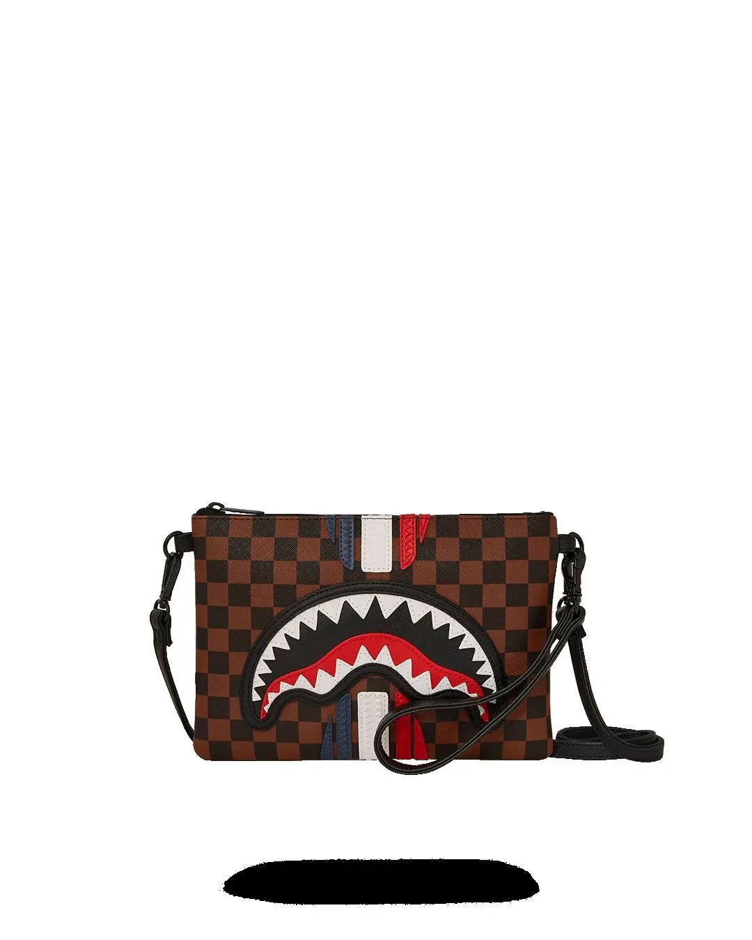 910B7493NSZ MACHINE FRANCAISE POUCHETTE MARRONE SPRAYGROUND