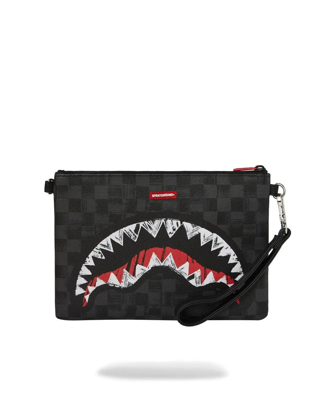 910B8229NSZ SCRIBBLE SHARK CROSSOVER CLUTCH UNICO SPRAYGROUND