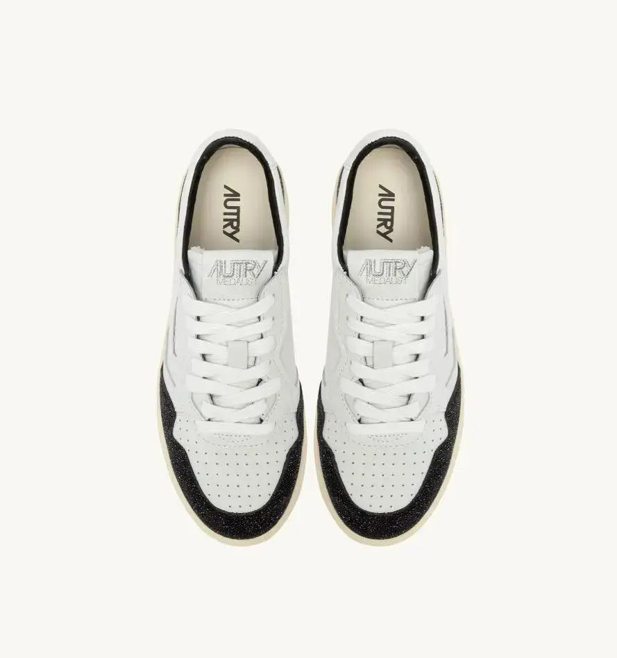 AULW-PK03 MEDIALIST LOW WOM BIANCO/NERO AUTRY