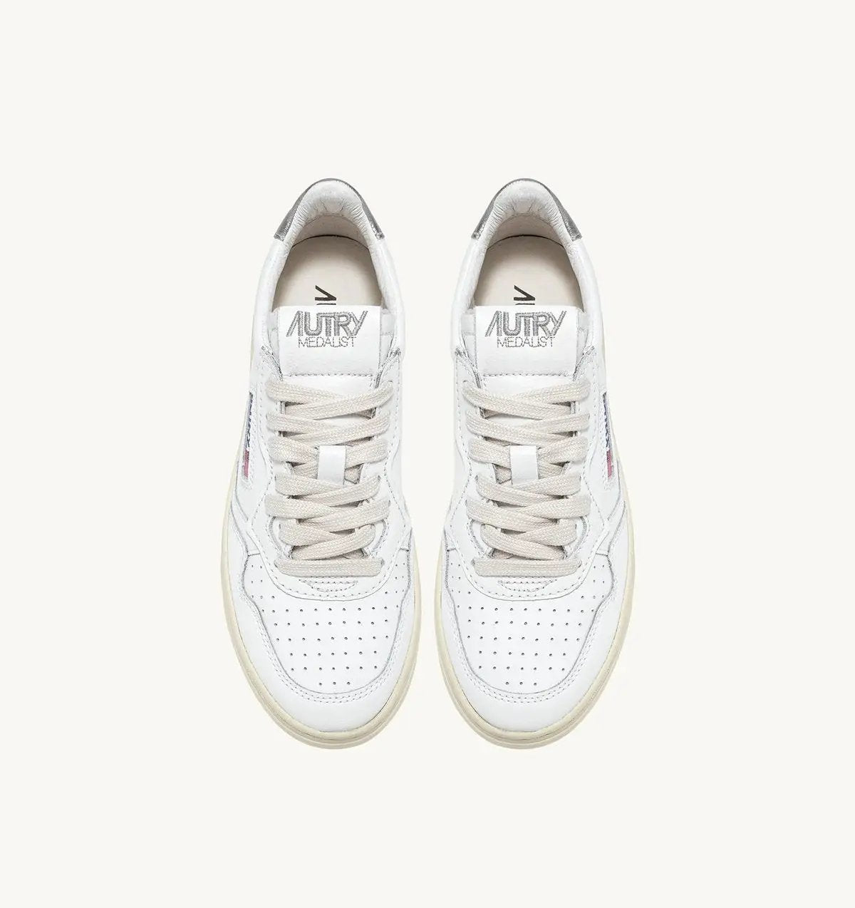AULWLL05 MEDIALIST LOW SNEAKERS BIANCO AUTRY