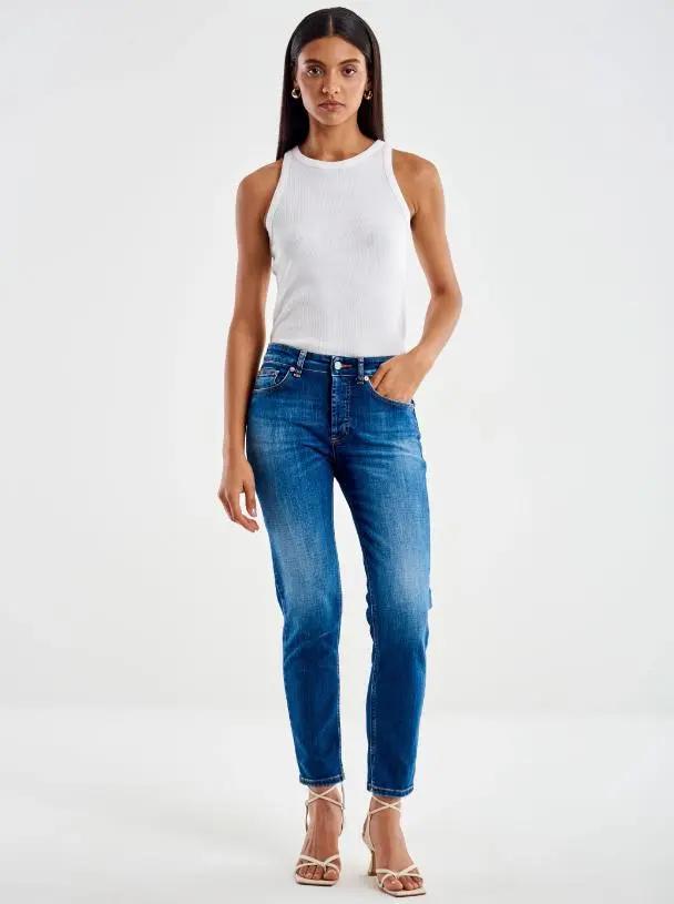 DD5085 PANTA DAISY BLU VICOLO