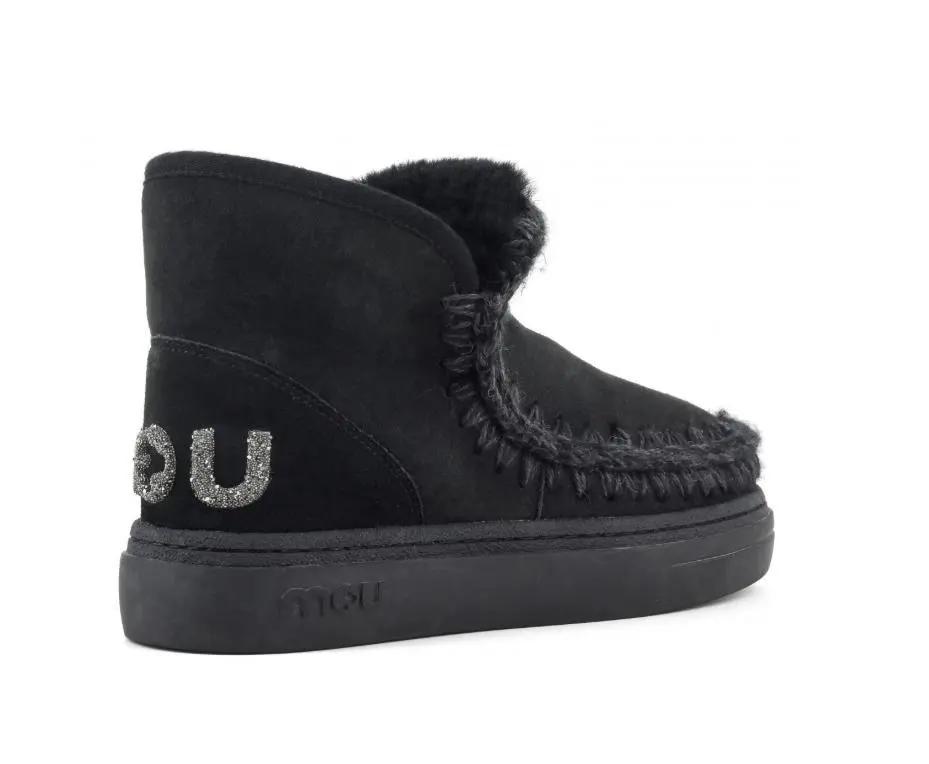 FW411001A ESKIMO SNEAKERS GLITTER LOGO NERO MOU