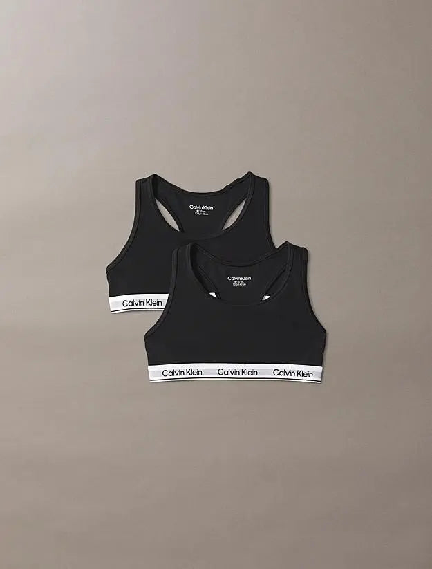 G800742T 2PK BRALETTE NERO CALVIN KLEIN