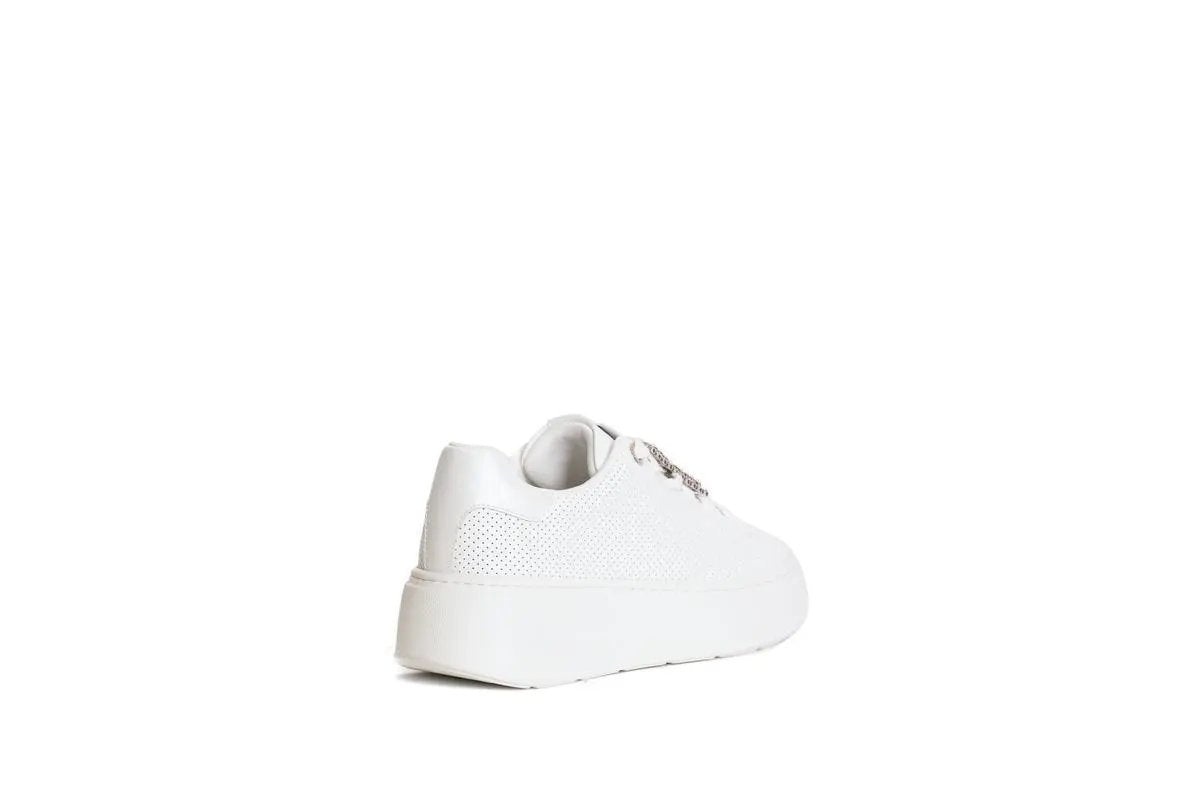 GB932 SNEAKERS CON ACCESSORIO BIANCO GOLD&GOLD