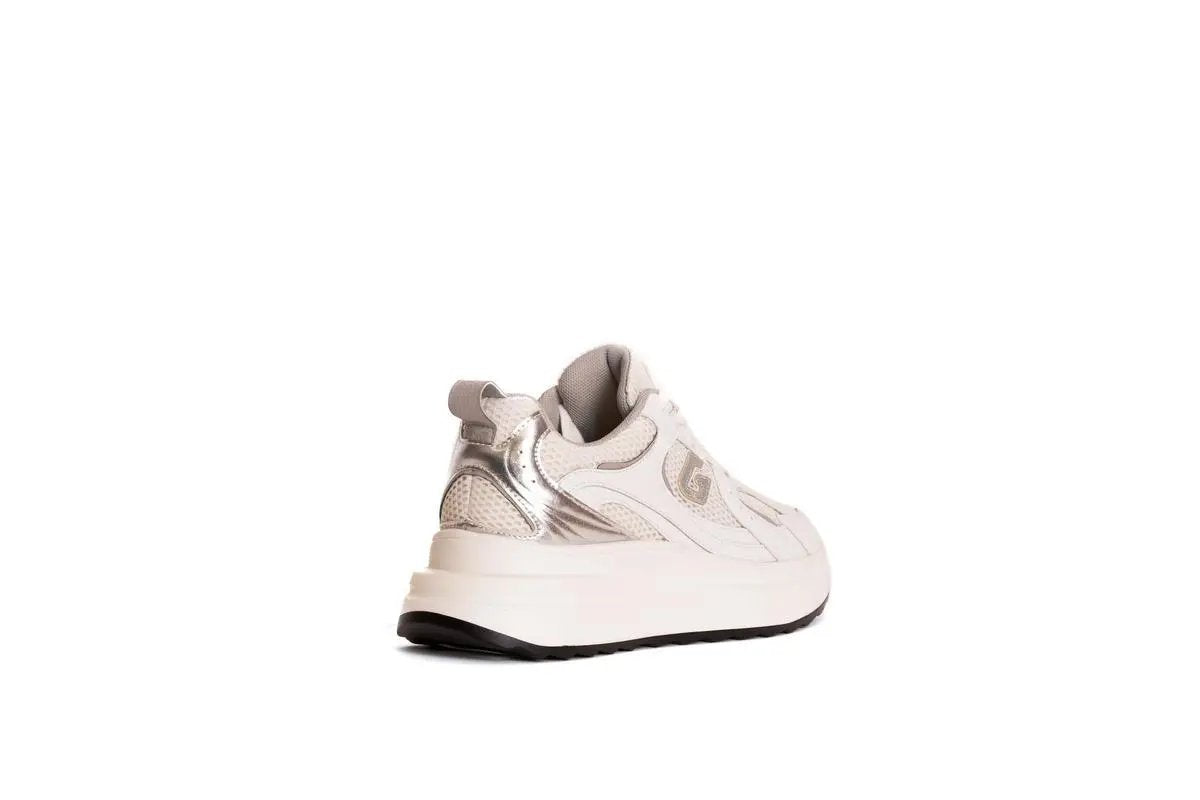 GB950 SNEAKERS SPORTY-CHIC BIANCO GOLD&GOLD